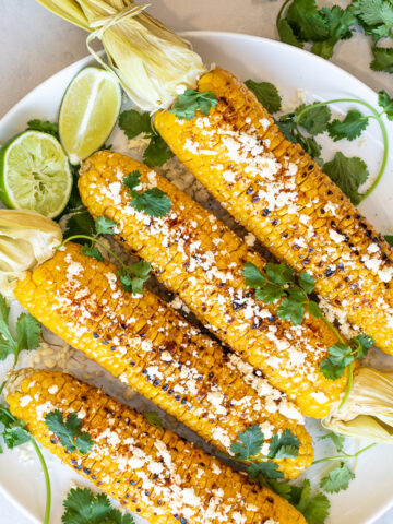 Healthy Grilled Mexican Street Corn (Elotes)