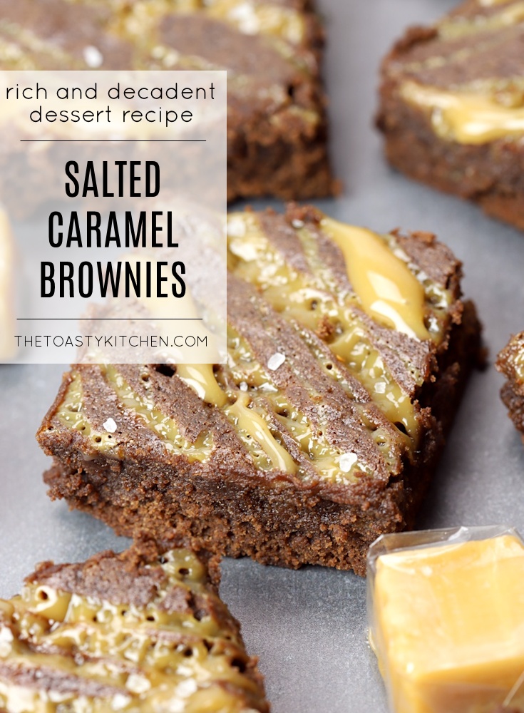 Salted Caramel Brownies by The Toasty Kitchen