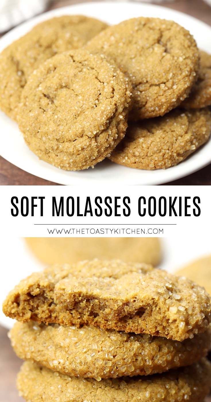 Soft Molasses Cookies by The Toasty Kitchen
