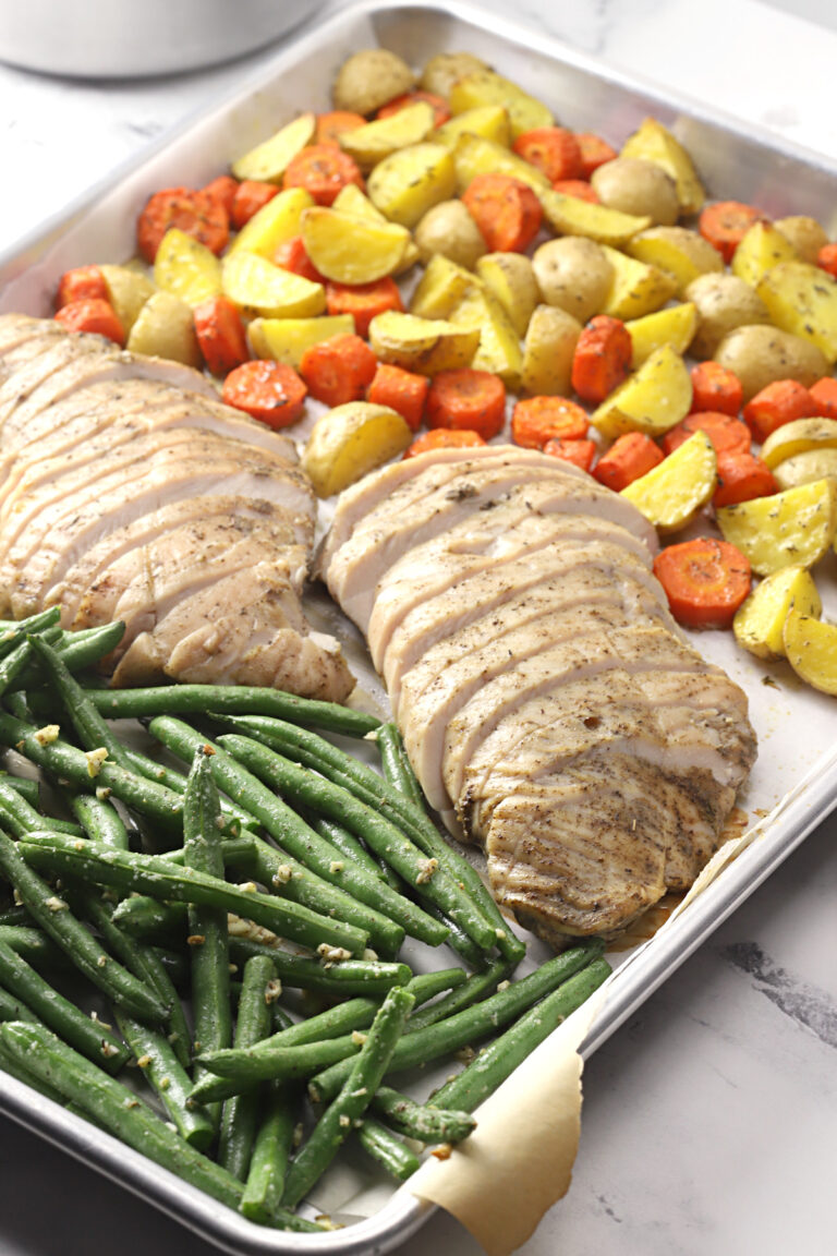 Turkey Tenderloin with Roasted Vegetables and Gravy - The Toasty Kitchen