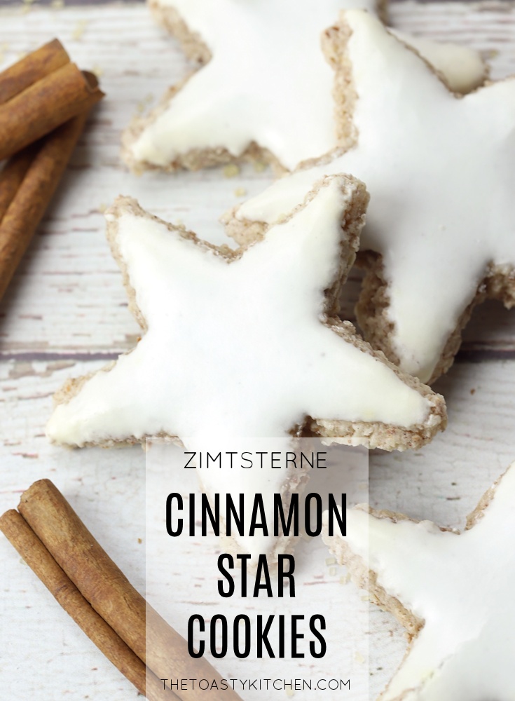 Zimtsterne - German Cinnamon Star Cookies by The Toasty Kitchen