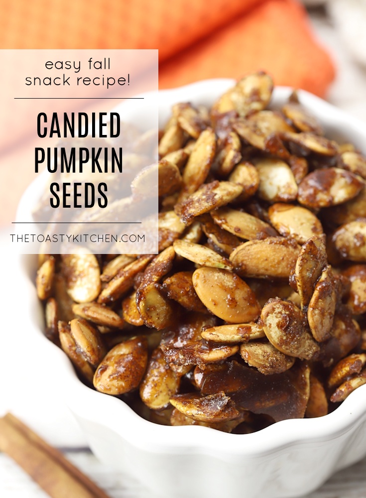 Candied Pumpkin Seeds by The Toasty Kitchen
