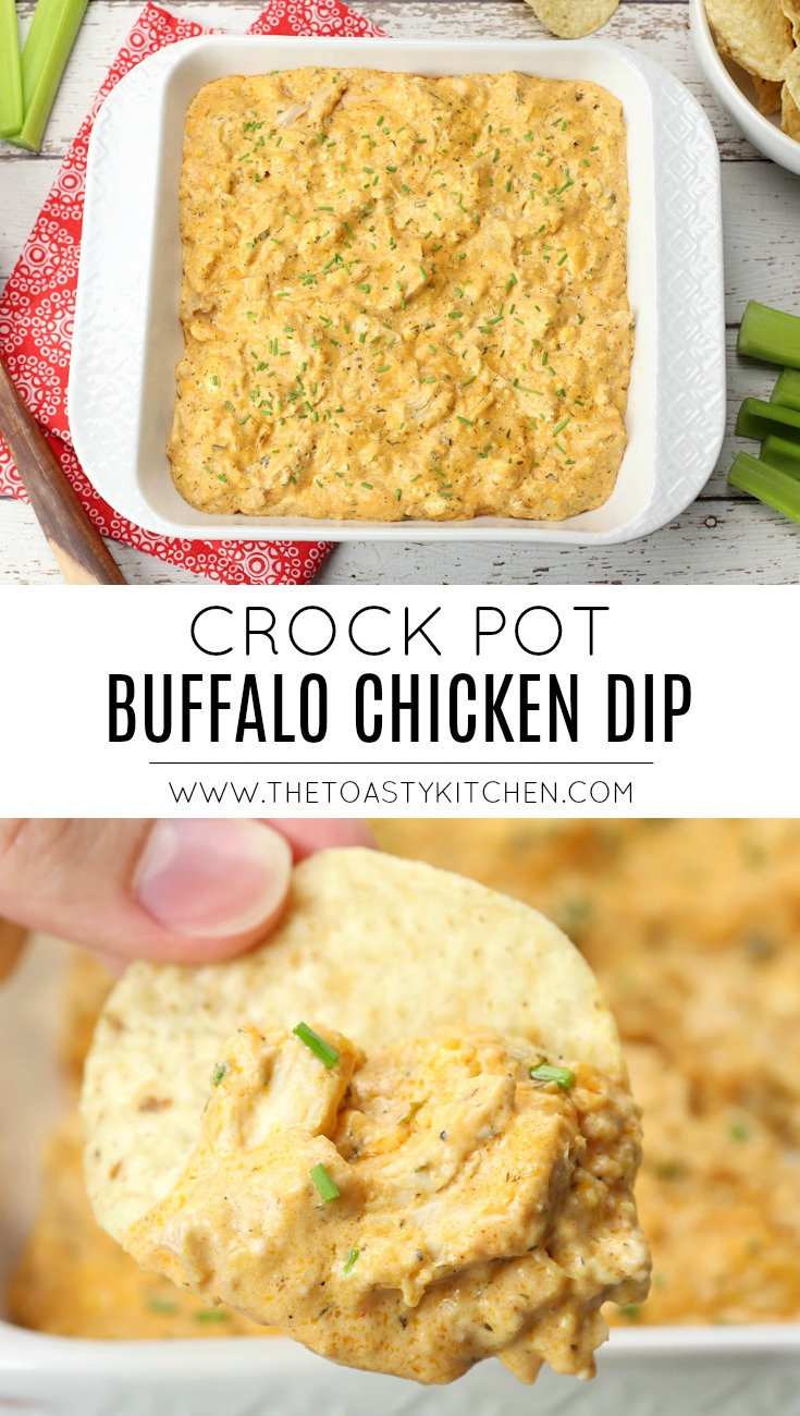 Crock Pot Buffalo Chicken Dip - The Toasty Kitchen