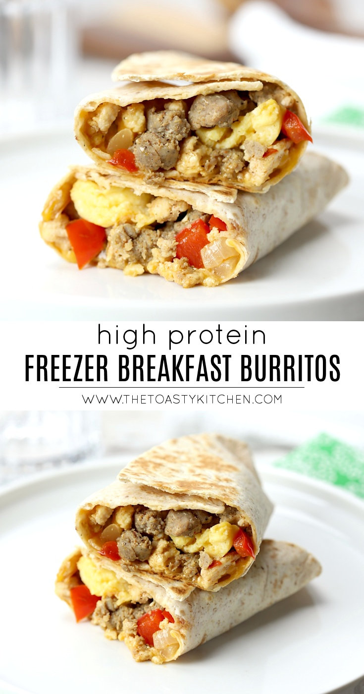 Freezer Breakfast Burritos by The Toasty Kitchen