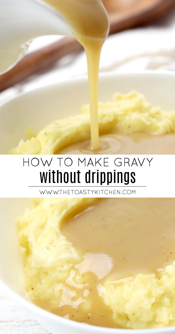 How to make gravy without drippings recipe.