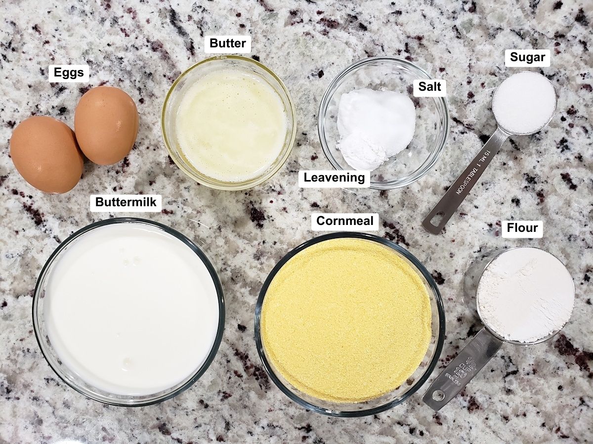 Ingredients on a counter top.