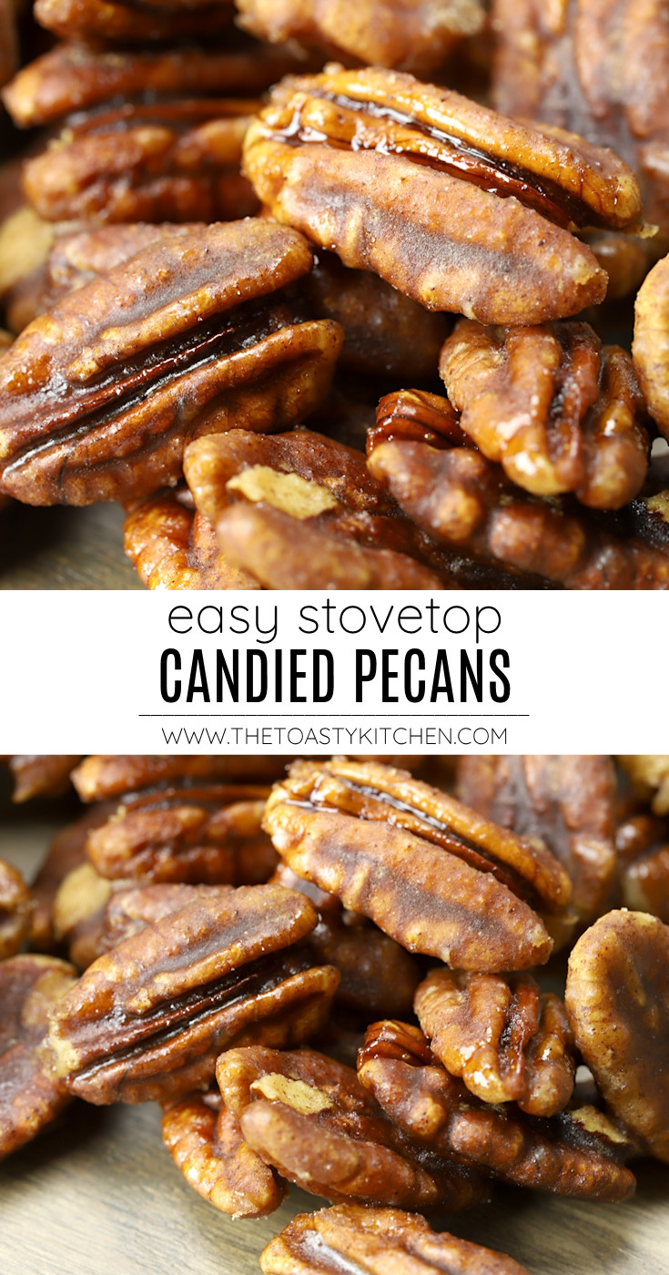 Stovetop candied pecans recipe.