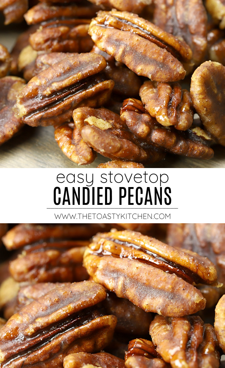 Stovetop candied pecans recipe.