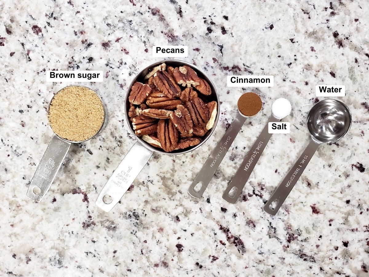 Ingredients on a countertop.