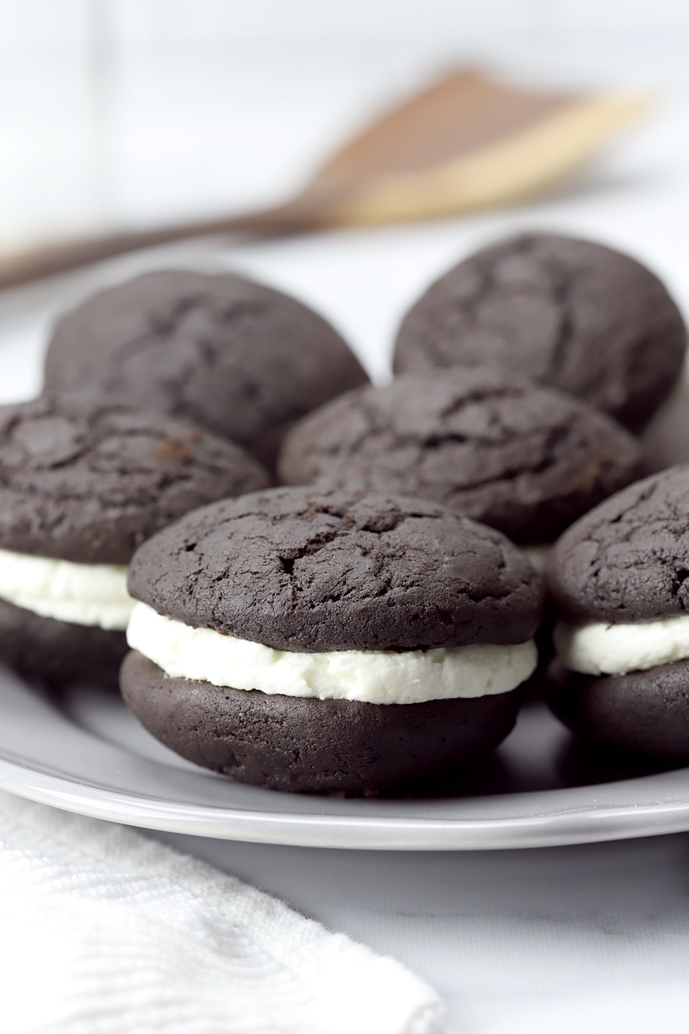 A plate of whoopie pies. 