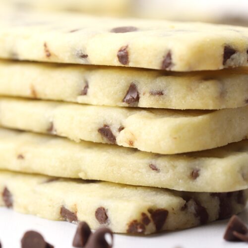 Chocolate-Chocolate Chip Scottish Biscuit Shortbread Cookies