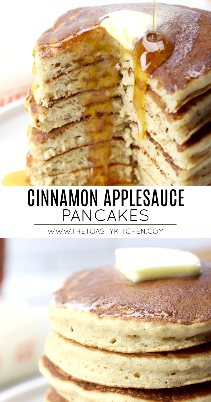 Cinnamon Applesauce Pancakes by The Toasty Kitchen