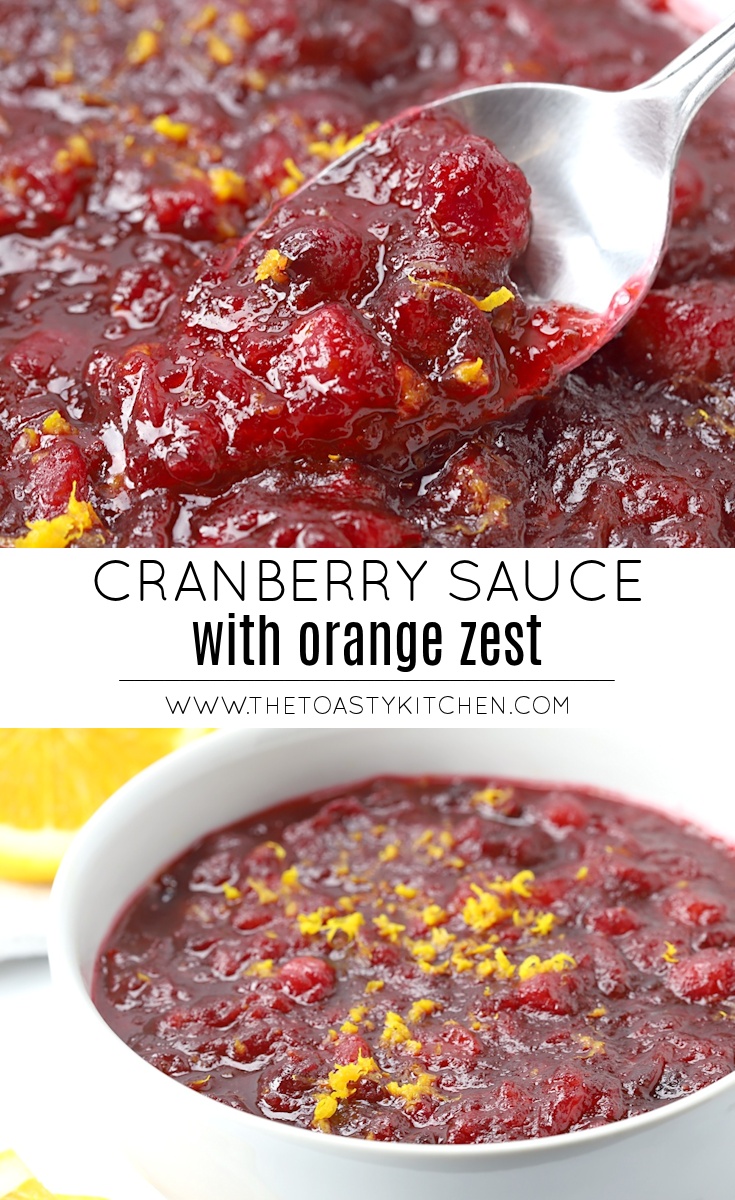 Cranberry Sauce with Orange Zest by The Toasty Kitchen