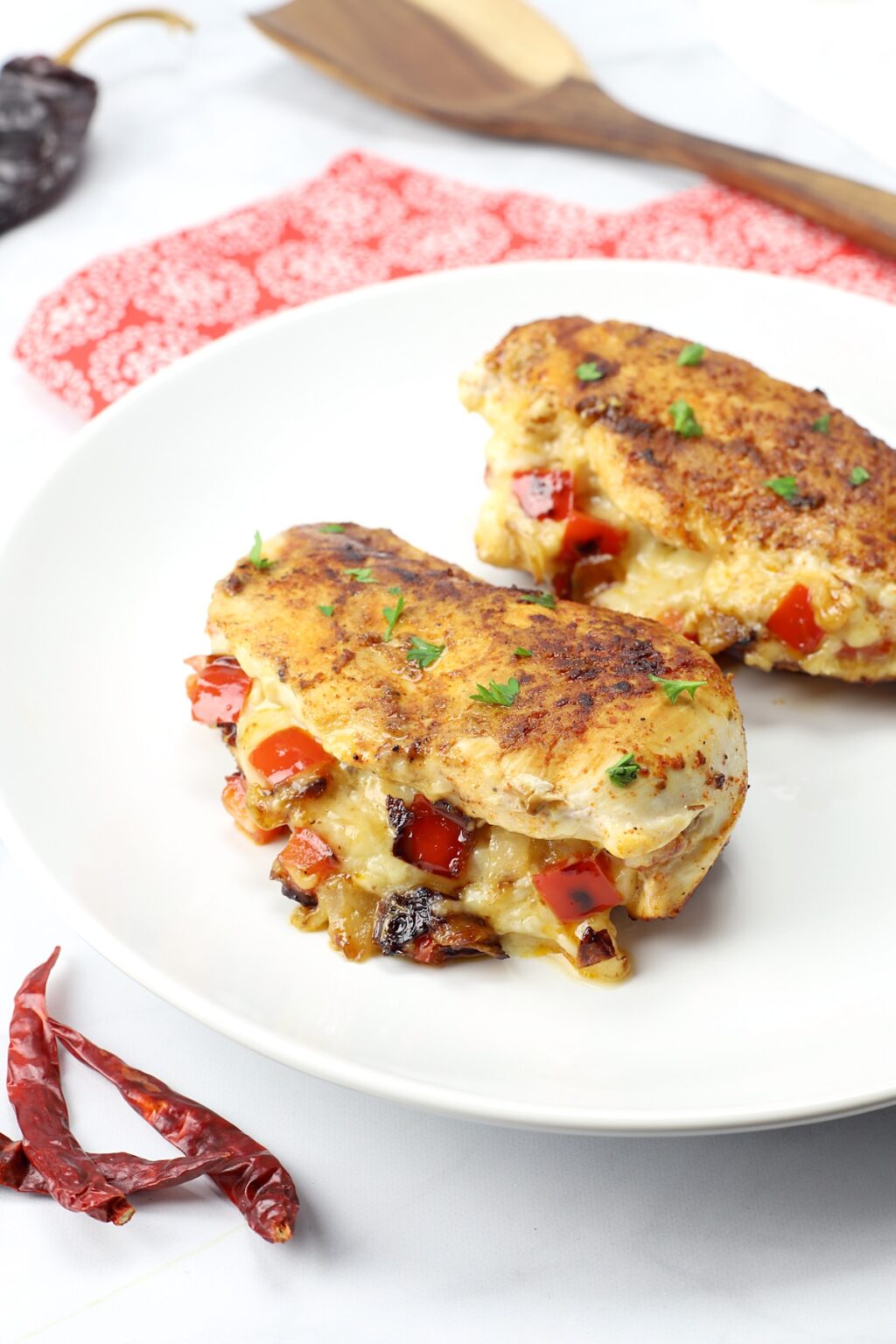 Fajita Stuffed Chicken The Toasty Kitchen