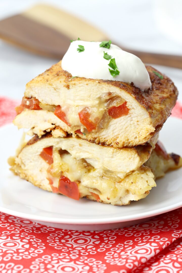 Fajita Stuffed Chicken The Toasty Kitchen