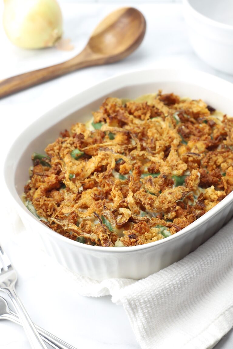 green bean casserole from scratch without mushrooms