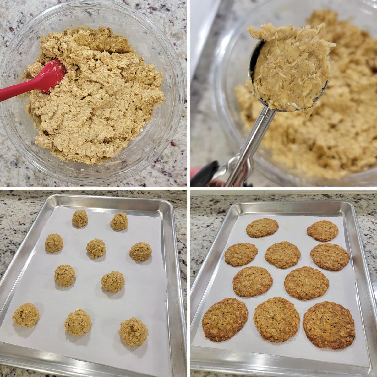 Making chai oatmeal cookies.