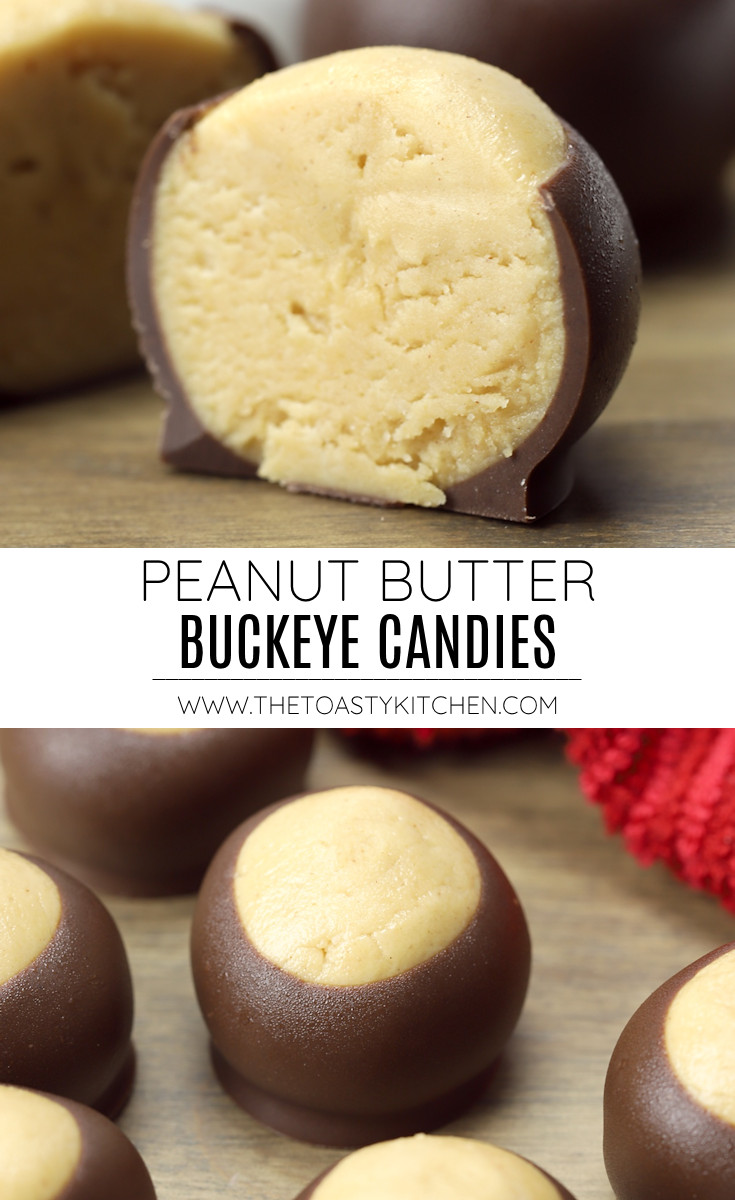 Peanut butter buckeyes recipe.