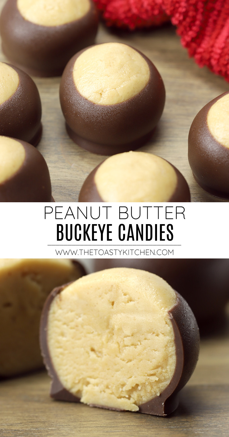 Peanut butter buckeyes recipe.