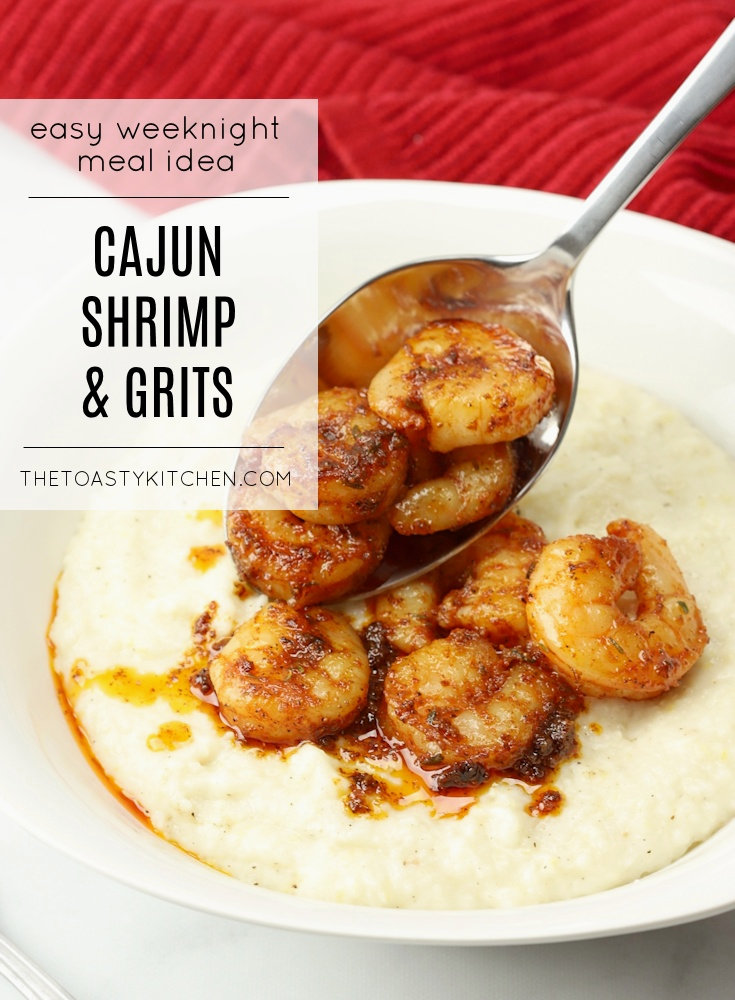 Cajun Shrimp & Grits by The Toasty Kitchen