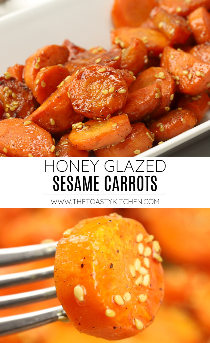 Honey glazed sesame carrots recipe.