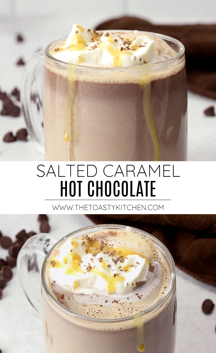 Salted caramel hot chocolate recipe.