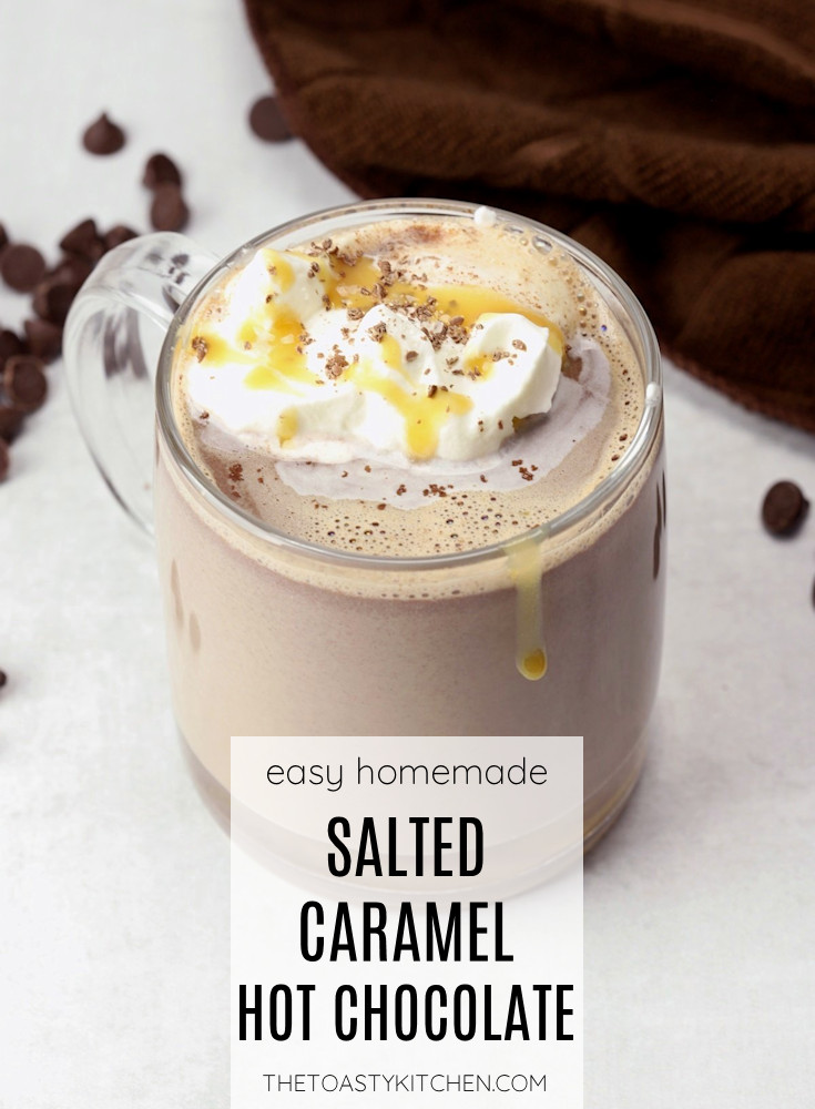 Salted caramel hot chocolate recipe.