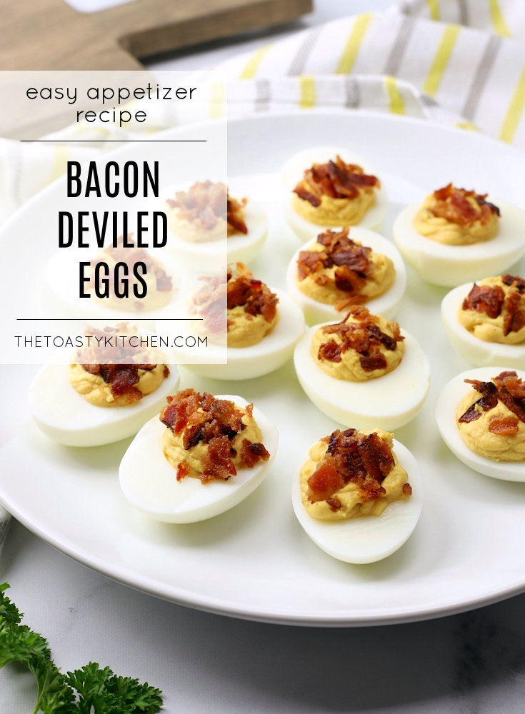 Bacon Deviled Eggs by The Toasty Kitchen