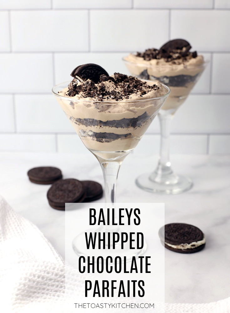Baileys whipped chocolate parfaits recipe.