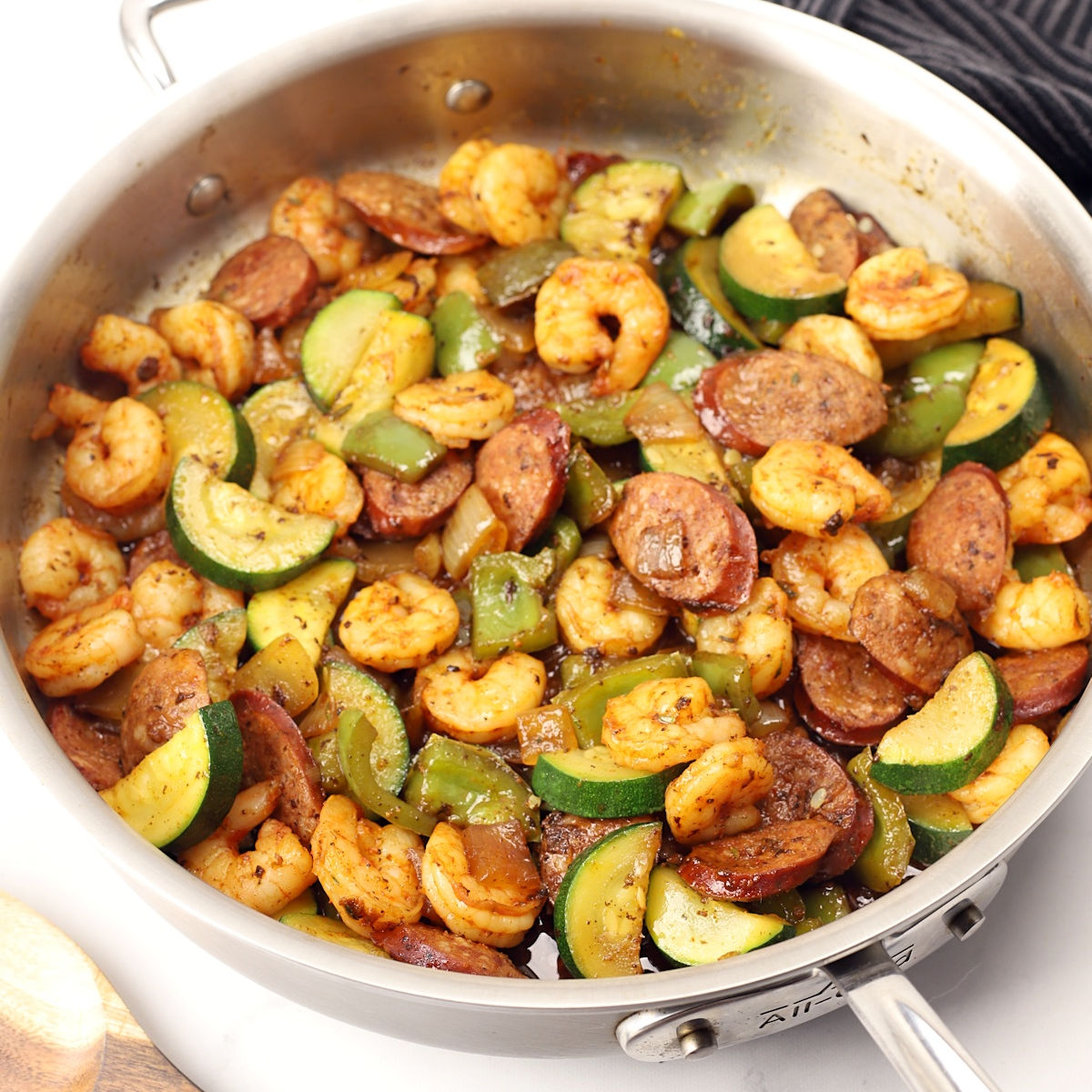 Cajun Shrimp And Sausage Skillet The Toasty Kitchen