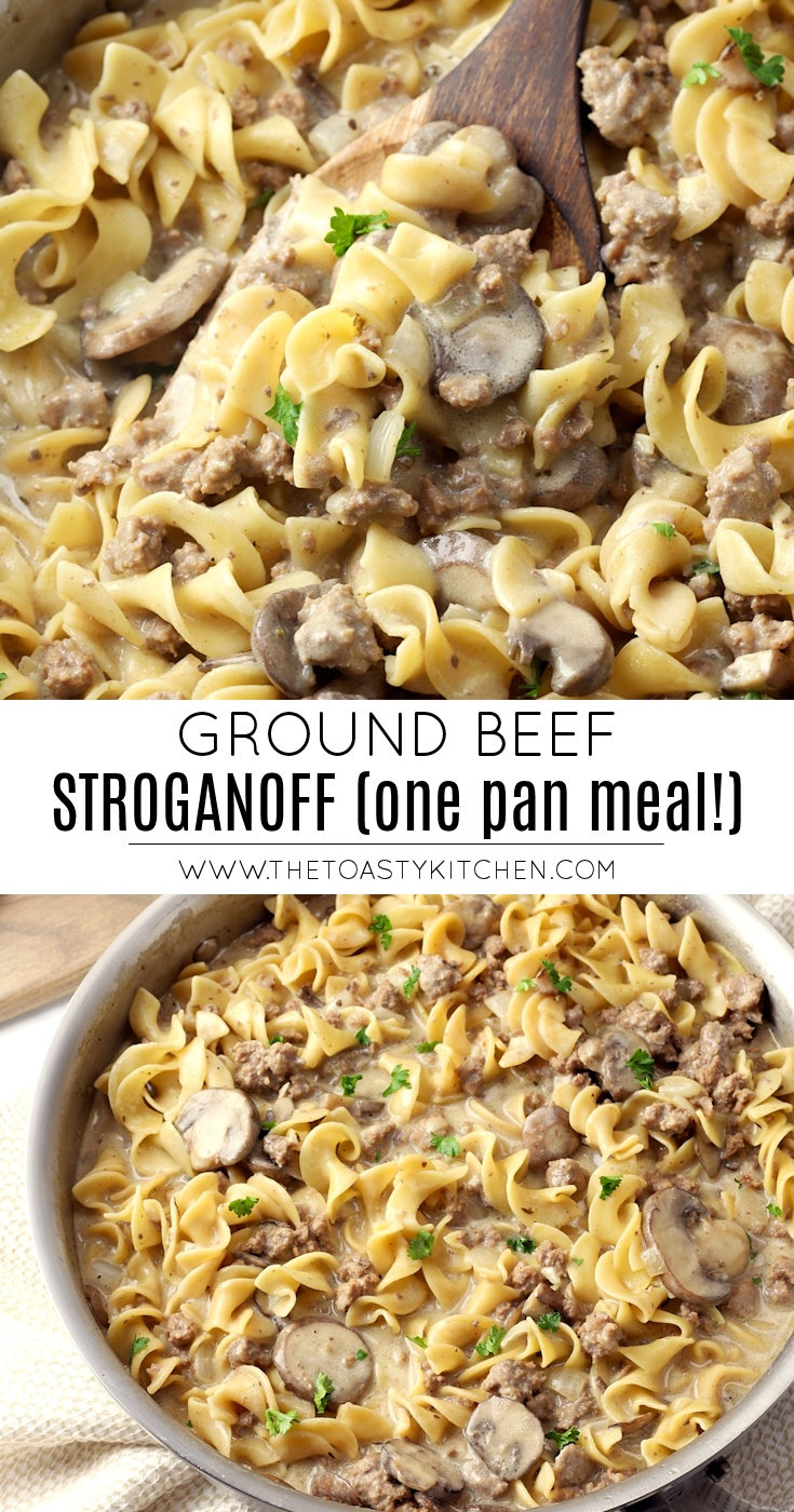 Ground Beef Stroganoff by The Toasty Kitchen