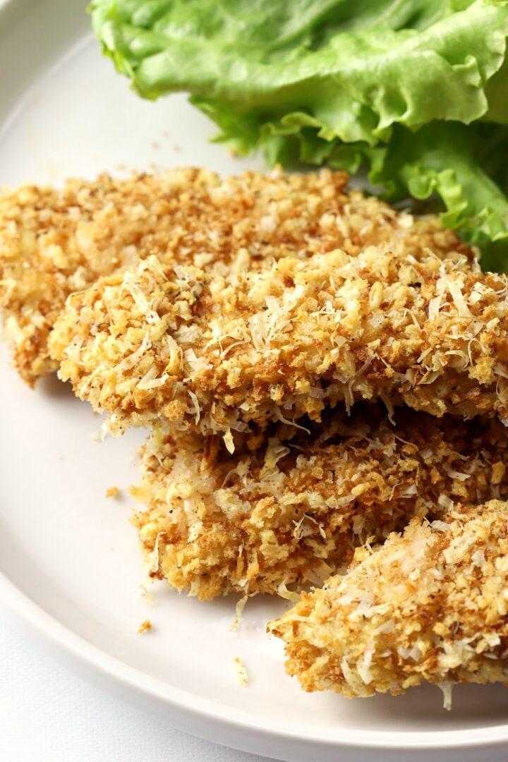 Parmesan Crusted Chicken Tenders The Toasty Kitchen