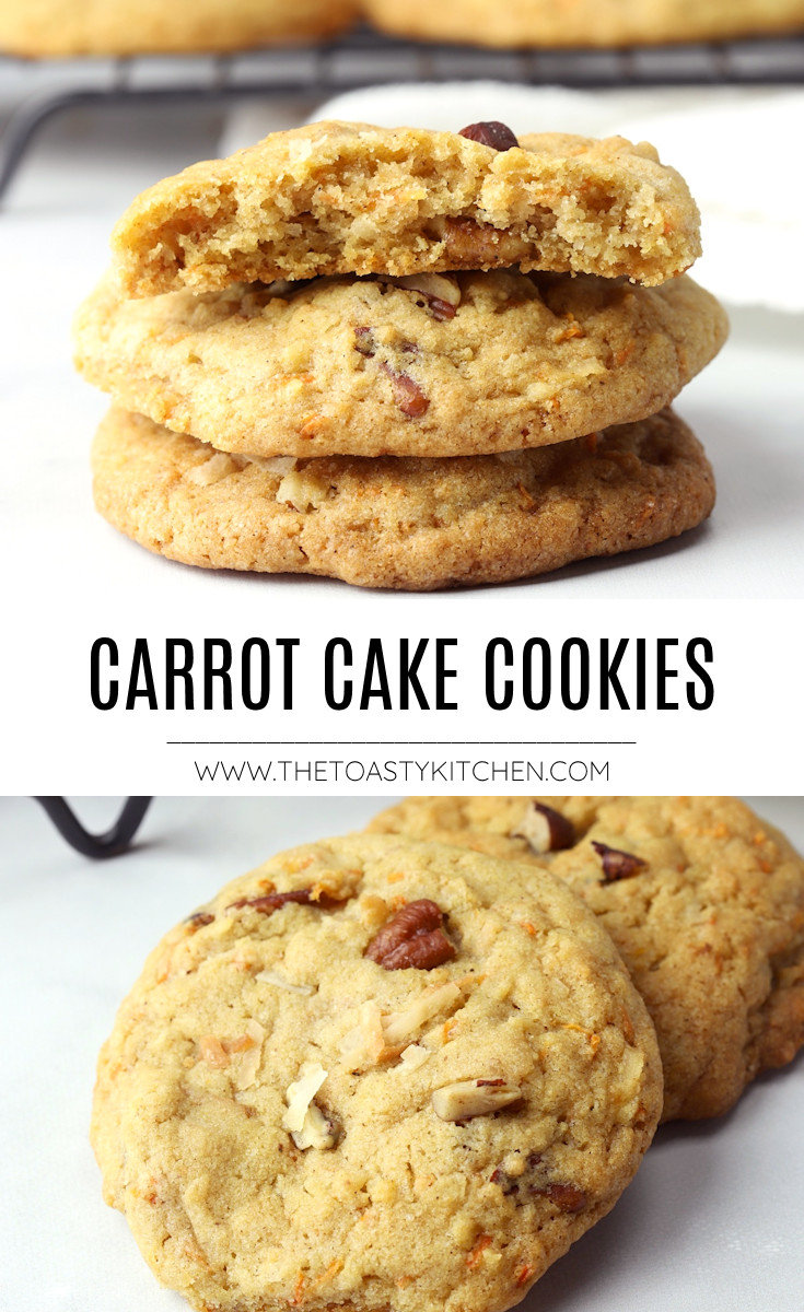 Carrot cake cookies recipe.