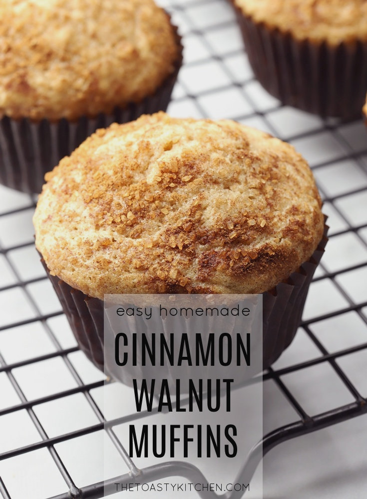 Cinnamon Walnut Muffins by The Toasty Kitchen