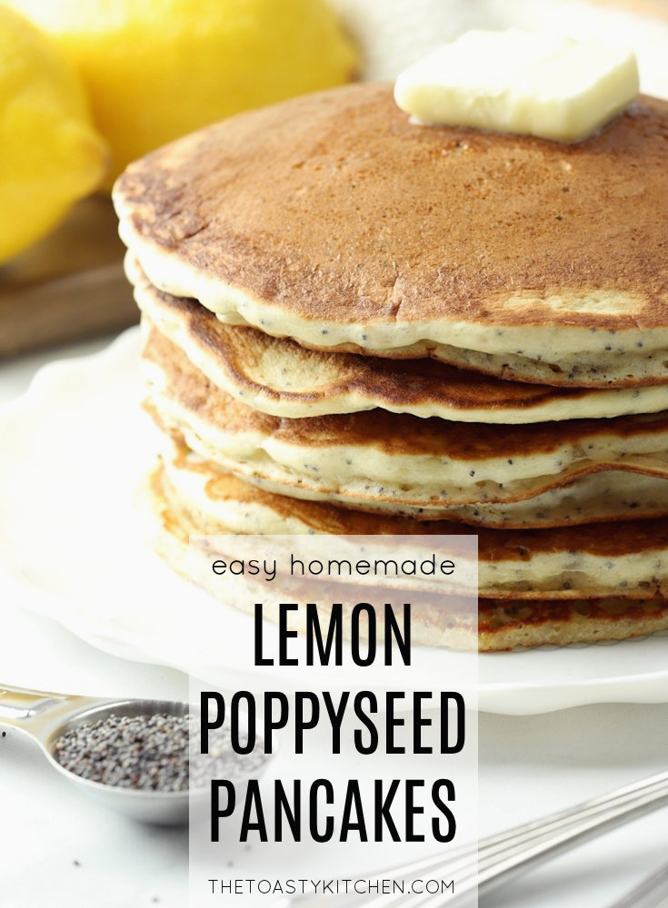 Lemon Poppy Seed Pancakes by The Toasty Kitchen