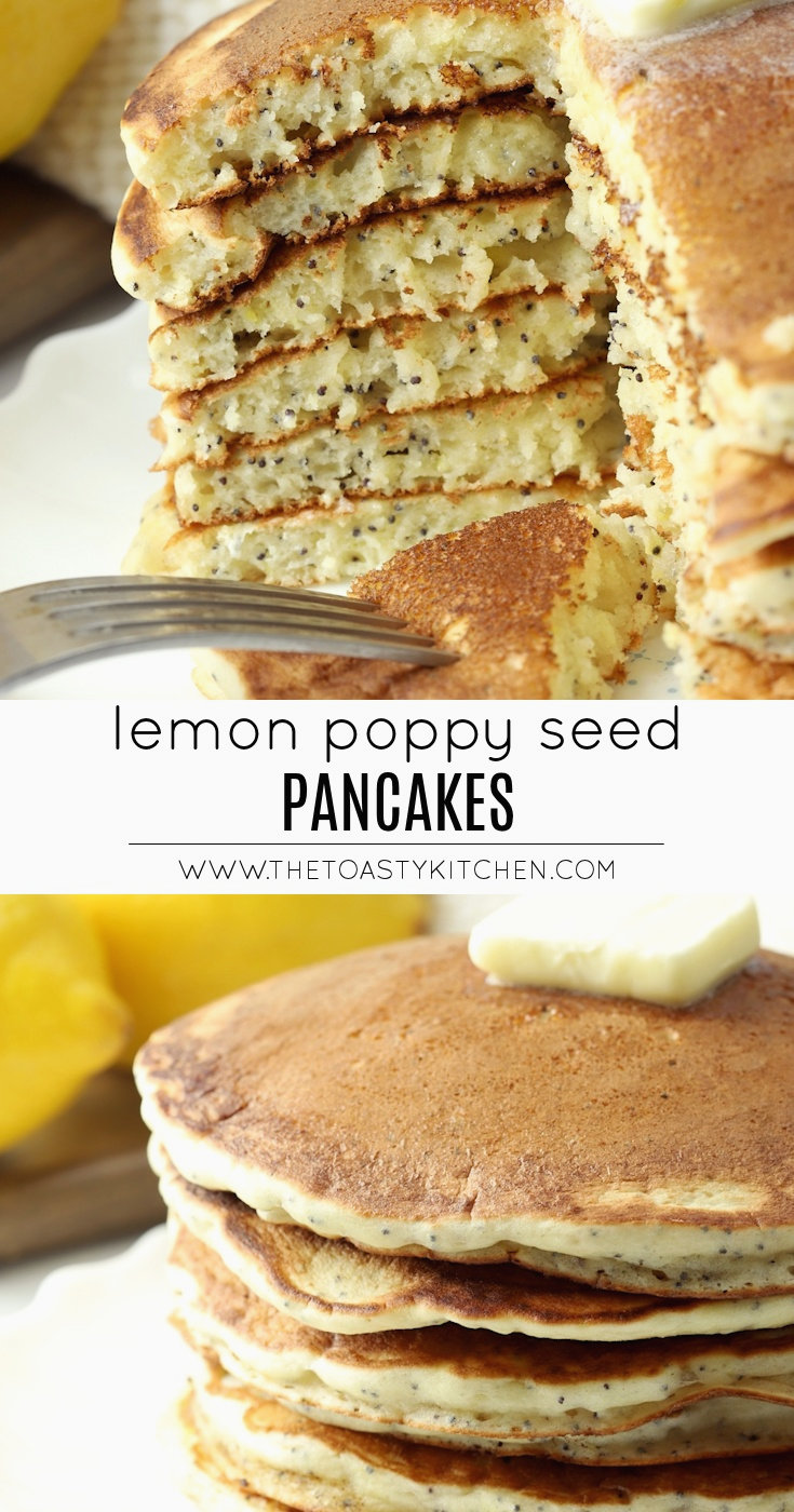 Lemon Poppy Seed Pancakes by The Toasty Kitchen