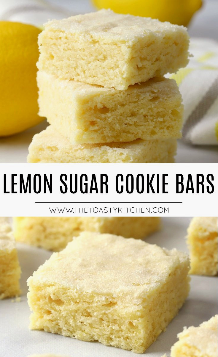 Lemon Sugar Cookie Bars by The Toasty Kitchen