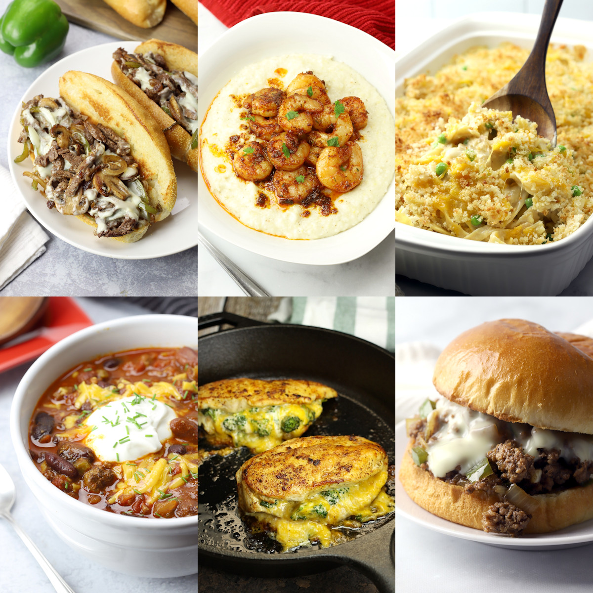 Top ten reader favorite dinner recipes collage.
