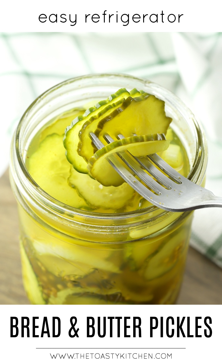 Refrigerator Bread & Butter Pickles by The Toasty Kitchen