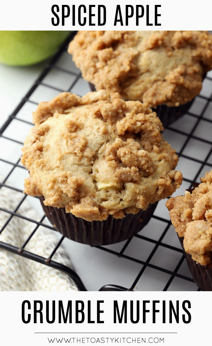 Spiced Apple Crumble Muffins by The Toasty Kitchen