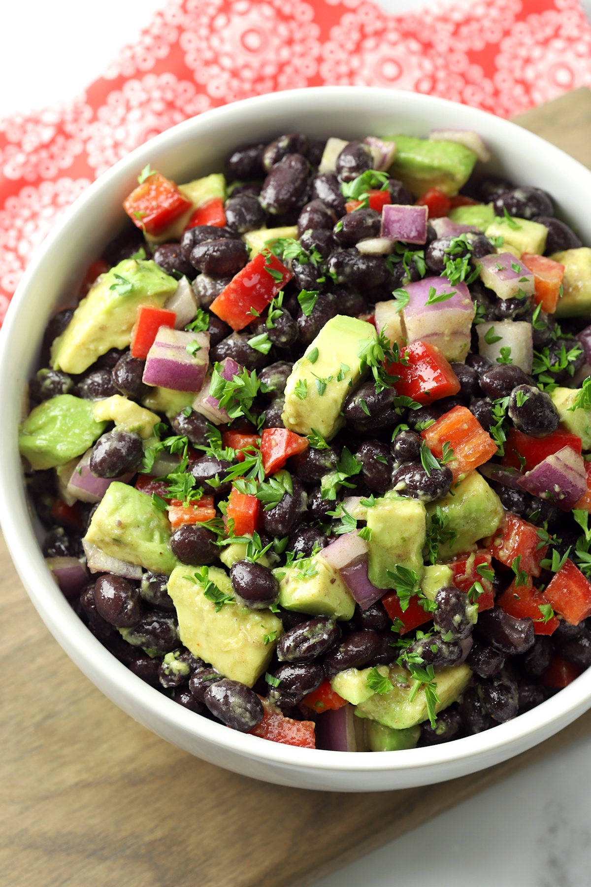 Avocado Black Bean Salad - The Toasty Kitchen