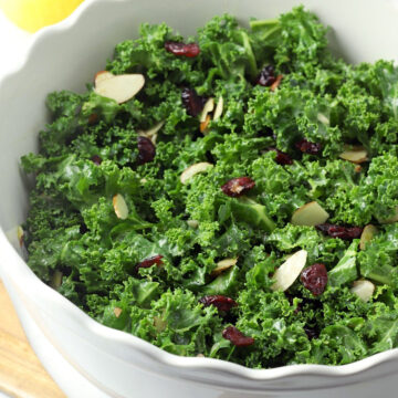 Kale cranberry salad recipe.