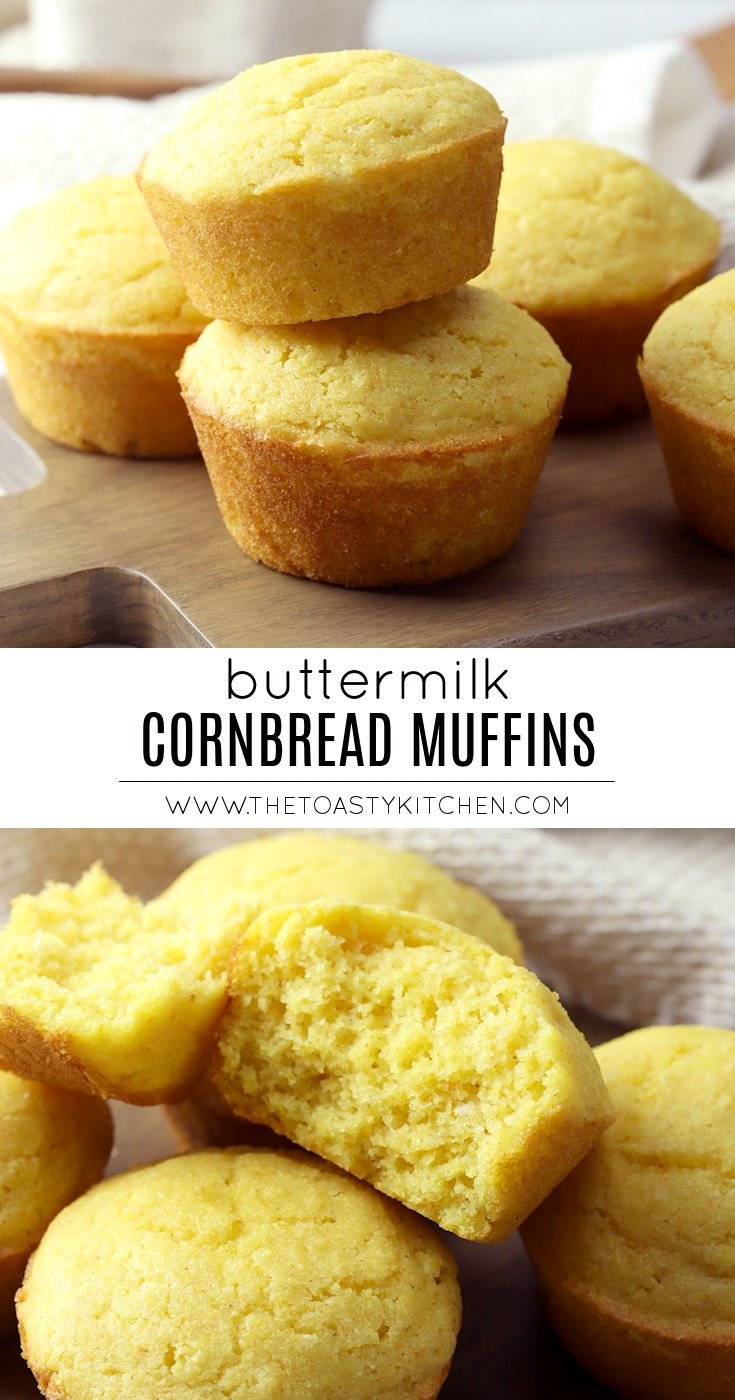 Buttermilk Cornbread Muffins by The Toasty Kitchen