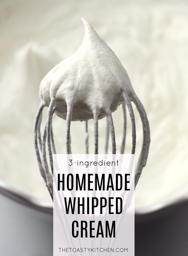 Homemade Whipped Cream by The Toasty Kitchen