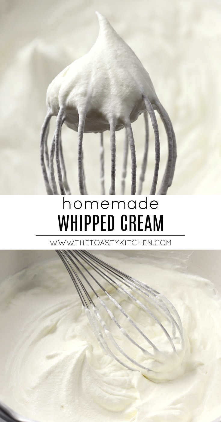 Homemade Whipped Cream by The Toasty Kitchen