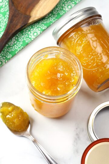 Peach Freezer Jam - The Toasty Kitchen