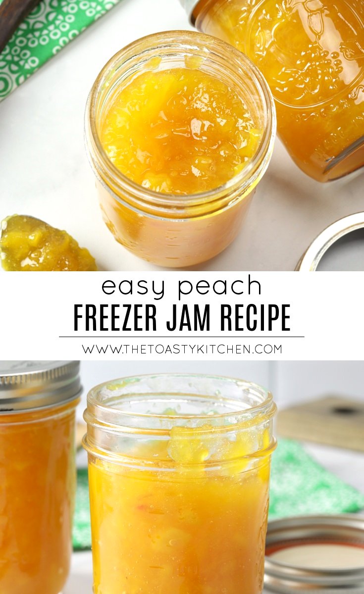 Peach Freezer Jam by The Toasty Kitchen