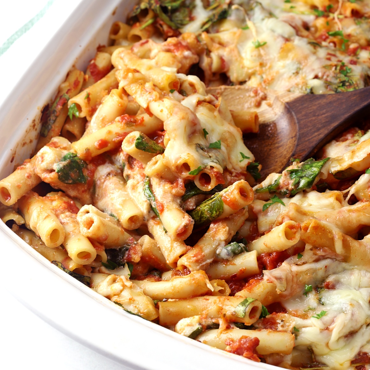 Baked Ziti with Spinach The Toasty Kitchen