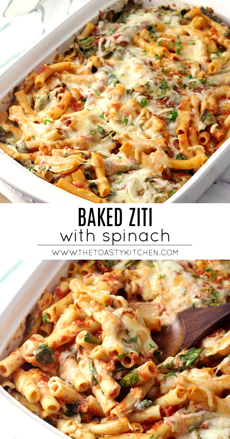 Baked Ziti with Spinach by The Toasty Kitchen