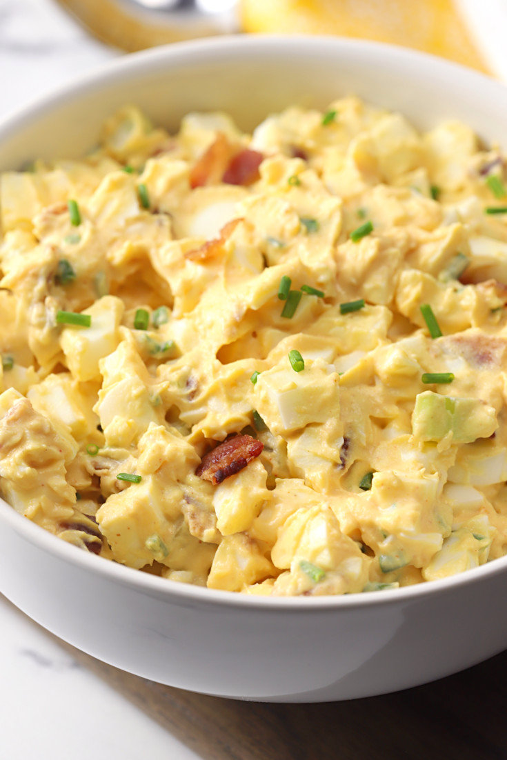 Bacon Deviled Egg Salad - The Toasty Kitchen